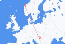 Flights from Osijek, Croatia to Sandane, Norway