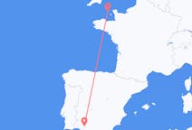 Flyreiser fra Saint Peter Port, Guernsey til Sevilla, Spania