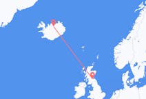 Flyg från Akureyri till Edinburgh
