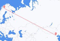 Flyreiser fra Beijing, Kina til Kiruna, Sverige