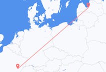 Flug frá Riga, Lettlandi til Dole, Frakklandi