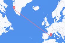 Flyreiser fra Mahon, til Nuuk