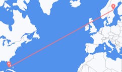 Flyrejser fra Key West, USA til Sundsvall, Sverige