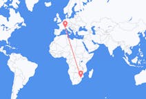 Flyreiser fra Skukuza, Sør-Afrika til Torino, Italia