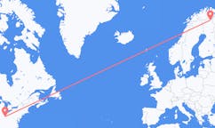 Flyreiser fra Columbus, USA til Ivalo, Finland