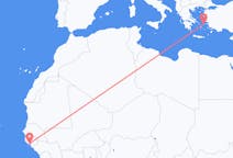 Flyreiser fra Bissau, til Ikaria