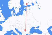 Flyg från Helsingfors till Sofia