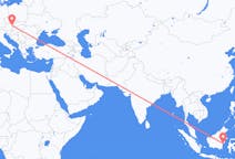 Flyreiser fra Balikpapan, til Vienna