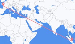 Flyreiser fra Palembang, Indonesia til La Rochelle, Frankrike