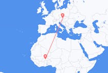 Flyg från Ouagadougou, Burkina Faso till Vienna, Österrike