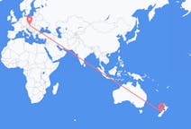 Flyg från Hokitika, Nya Zeeland till Vienna, Österrike