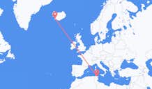 Flyreiser fra Tunis, Tunisia til Reykjavík, Island