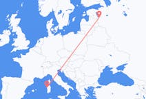 Flights from Pskov, Russia to Alghero, Italy