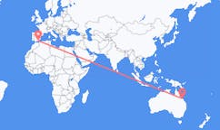 Flyg från Mackay, Australien till Almeria, Spanien