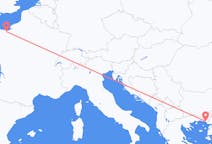 出发地 法国卡昂目的地 希腊亞歷山德魯波利斯的航班