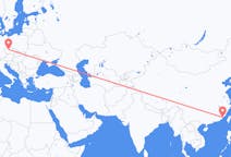Flyrejser fra Xiamen til Prag