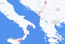 Flyrejser fra Kraljevo, Serbien til Catania, Italien