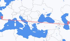 Flyg från Türkmenbaşy, Turkmenistan till San Sebastian, Spanien