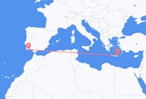 포르투갈 파로 지구 출발, 그리스 시티아 도착 항공편