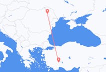 Fly fra Isparta til Iași