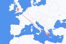 Flyreiser fra Kythira, Hellas til Bristol, England
