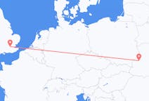 Flyrejser fra Lviv, Ukraine til London, England