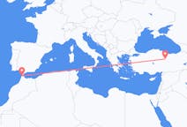 出发地 摩洛哥出发地 丹吉尔目的地 土耳其錫瓦斯的航班