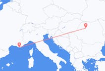 Flights from Toulon, France to Cluj-Napoca, Romania