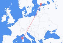 Vluchten van Tallinn, Estland naar Alghero, Italië