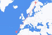 Voli da Kolari, Finlandia to Tenerife, Spagna