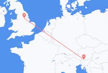 Flights from Doncaster, England to Klagenfurt, Austria