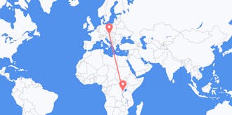 Flights from Rwanda to Austria