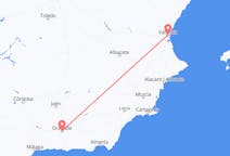 Flights from Valencia, Spain to Granada, Spain