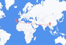 Flights from Lashio, Myanmar (Burma) to Funchal, Portugal
