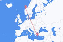 Vluchten van Molde, Noorwegen naar Thera, Griekenland