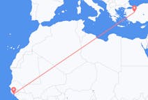 Flights from Bissau to Kütahya
