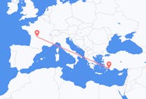 出发地 法国出发地 利摩日目的地 土耳其达拉曼的航班