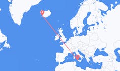 Flyrejser fra Trapani, Italien til Reykjavik, Island