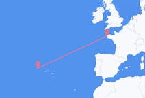 Flights from Flores Island, Portugal to Brest, France