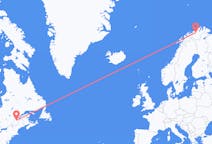 Flyreiser fra Québec, Canada til Alta, Norge