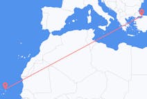 Flyg från Sal, Kap Verde till Istanbul