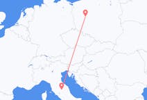 Flyrejser fra Poznan, Polen til Perugia, Italien