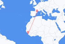 Flyrejser fra Freetown, Sierra Leone til Barcelona, Spanien