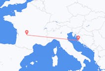 Flights from Brive-la-Gaillarde, France to Zadar, Croatia