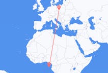 Flyg från São Tomé till Wrocław
