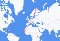 Flyg från Ziguinchor, Senegal till Kolari, Finland