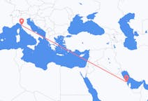 Flyreiser fra Dammam, til Pisa