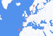 Flights from Sveg, Sweden to Tenerife, Spain
