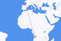 Flyg från Huambo, Angola till San Sebastian, Spanien