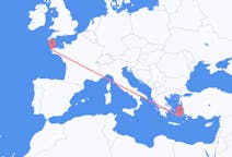 Flights from Astypalaia, Greece to Brest, France